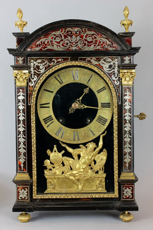 A Louis XIV period pendule religieuse clock  attributed to Andre-Charles Boulle