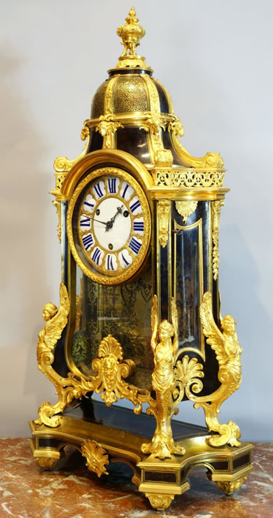 Louis XIV Boulle marquetry clock from the workshop of A. C. Boulle