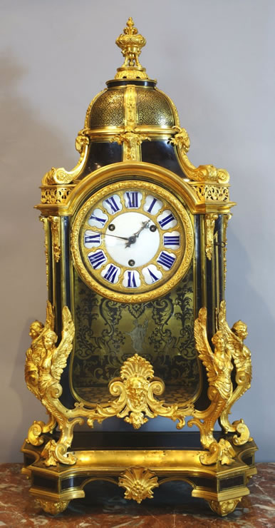 Louis XIV Boulle marquetry clock from the workshop of A. C. Boulle