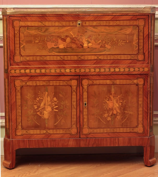 Louis XVI marquetry secretaire signed by Pierre Macret