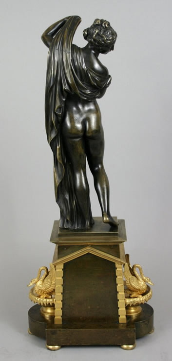 Bronze sculpture of the Vnus Callipyge on an Empire ormolu and bronze base