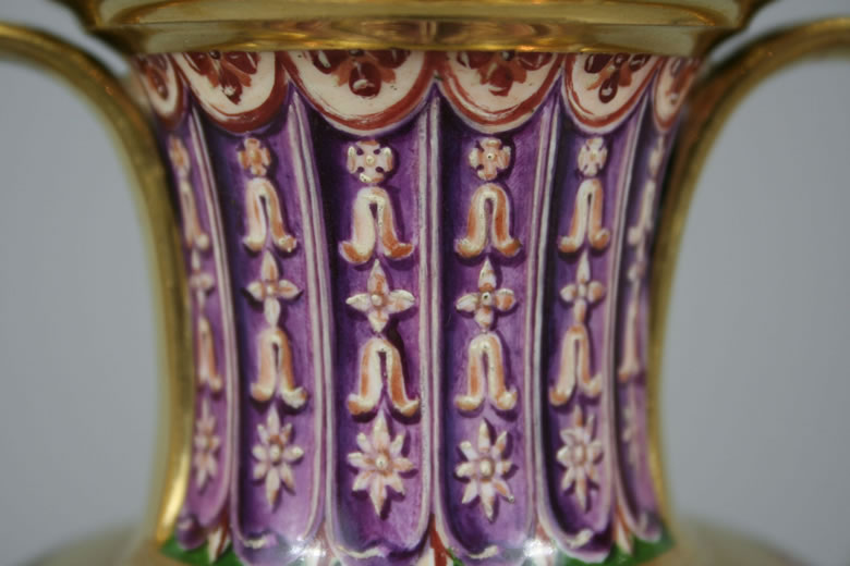Pair very rare Svres Empire vases trusques