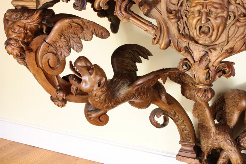 Regence carved linden console by BERNARD TORO