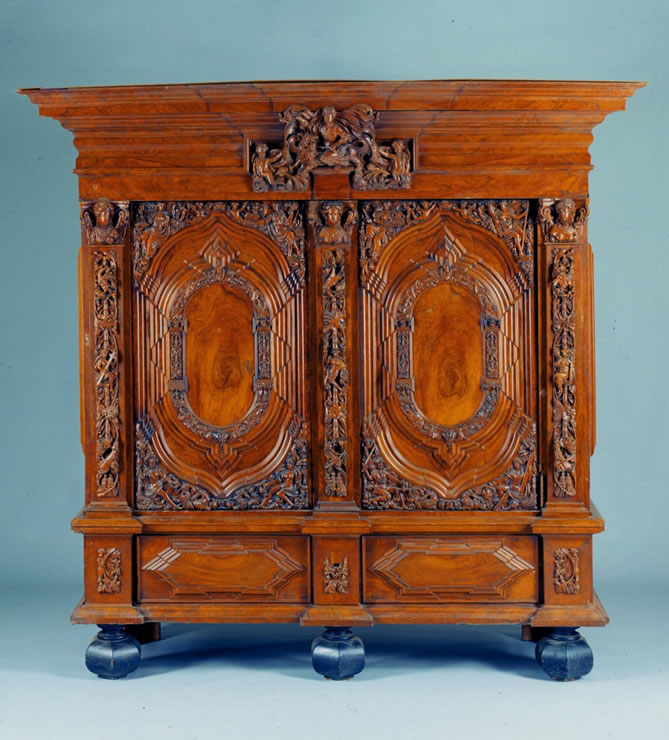 North German Baroque two-door cabinet