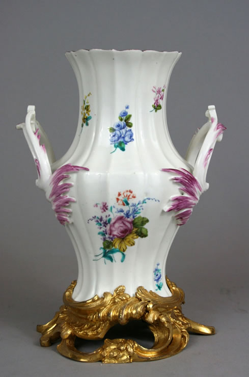 Ormolu mounted Chantilly Vase Ctel