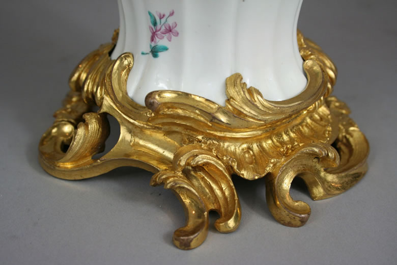 Ormolu mounted Chantilly Vase Ctel