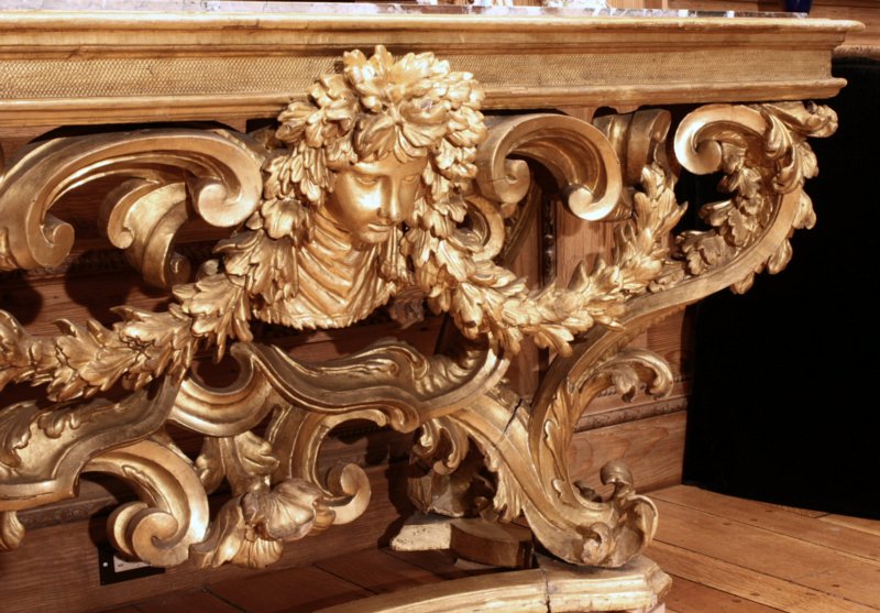 Roman baroque gilded console table