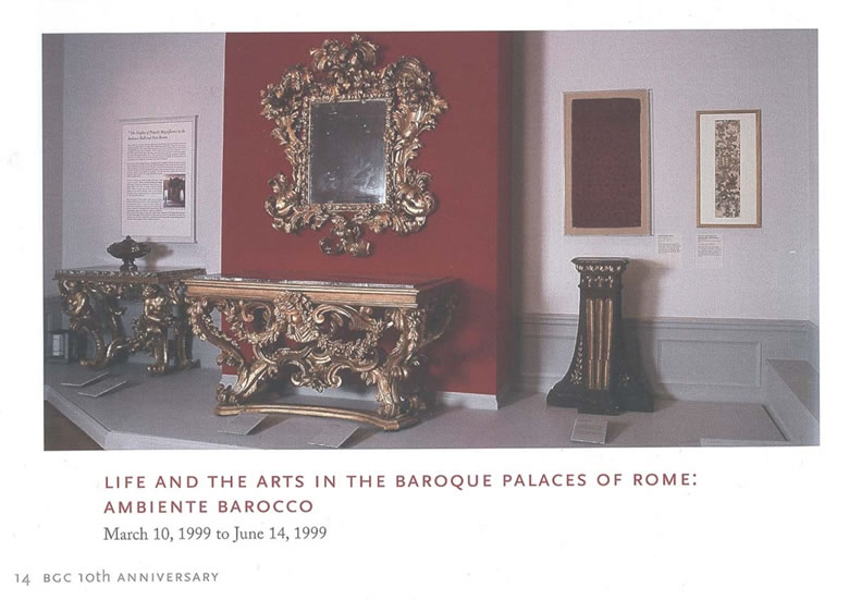 Roman baroque gilded console table