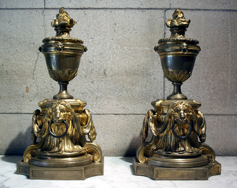 Pair Louis XVI/XVI chenets