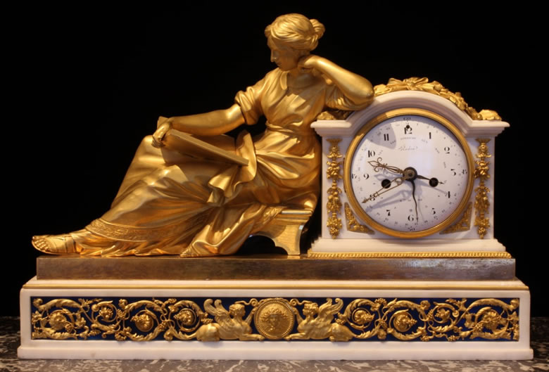 Louis XVI Pendule  la Geoffrin movement by Robin