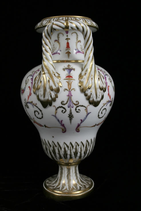  Louis XVI Paris porcelain vases from the Angoulme factory.