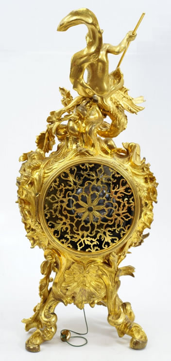 Louis XV repeater table clock