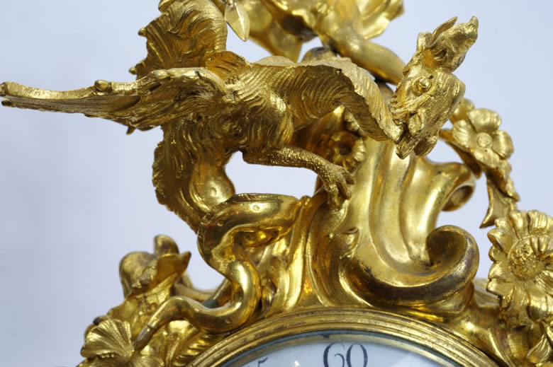 Louis XV repeater table clock