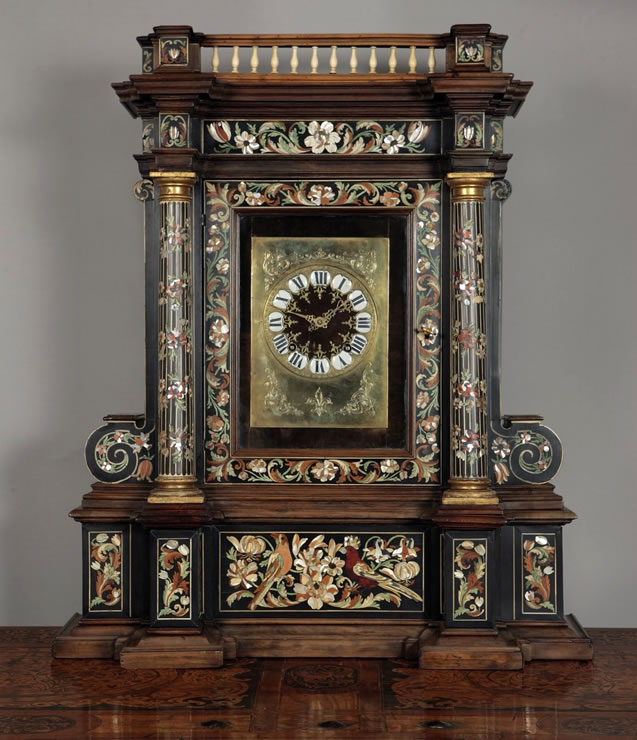 Baroque clock attributed to van der Vinne