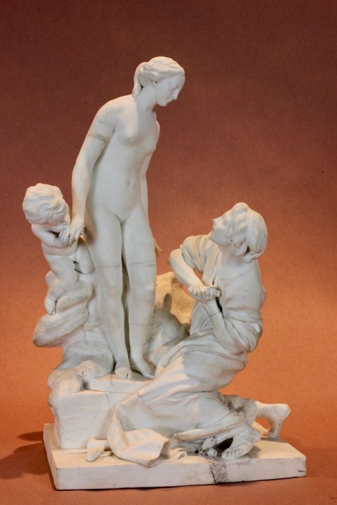 Svres biscuit figure of Pygmalion and Galatea by Falconet