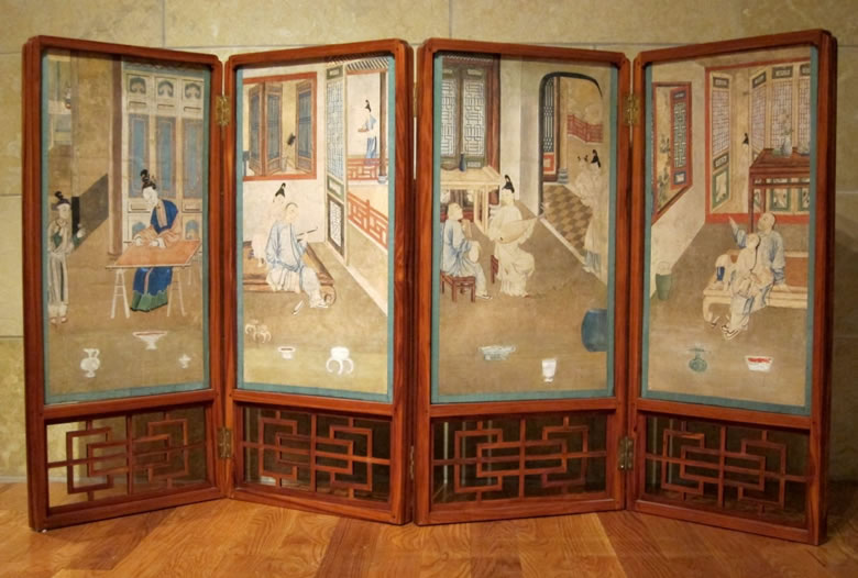 Louis XVI Chinoiserie screen from Chanteloup