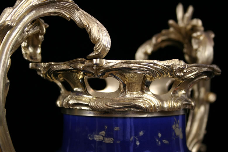 Pair Kang-Hsi  Ormolu mounted vases