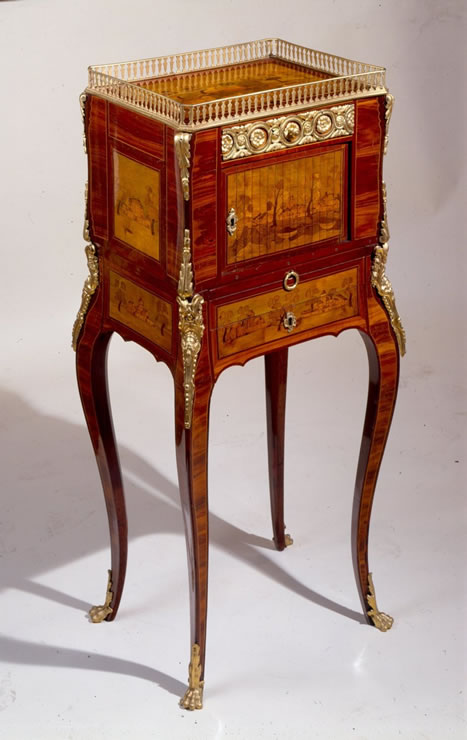 Louis XV/XVI jewel cabinet by Pierre Roussel