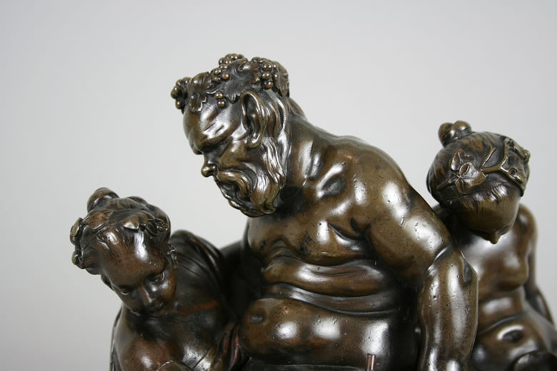  Bronze sculpture of Silenus by Etienne-Maurice Falconet after Boucher.