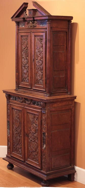 Louis XIII walnut armoire a deux corps