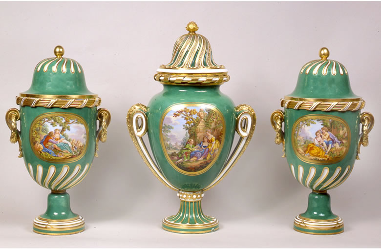 Sevres garniture by Dodin