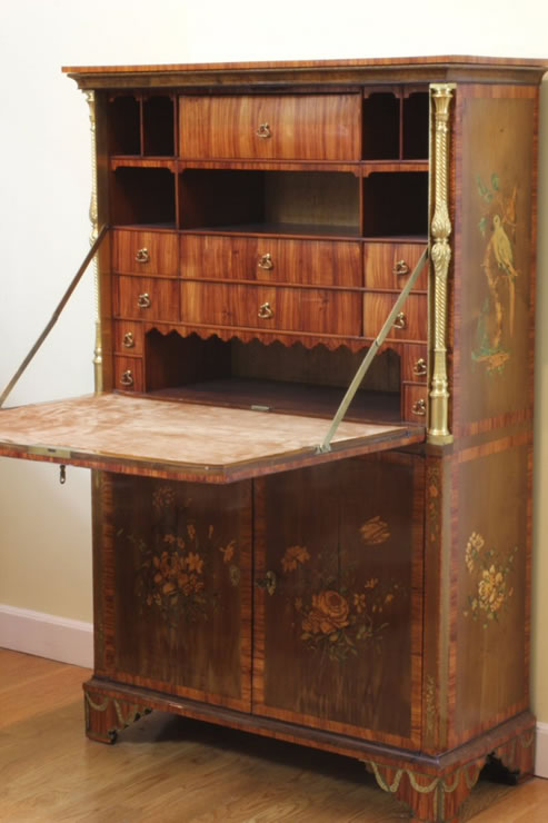 Marquetry secretaire by David Roentgen