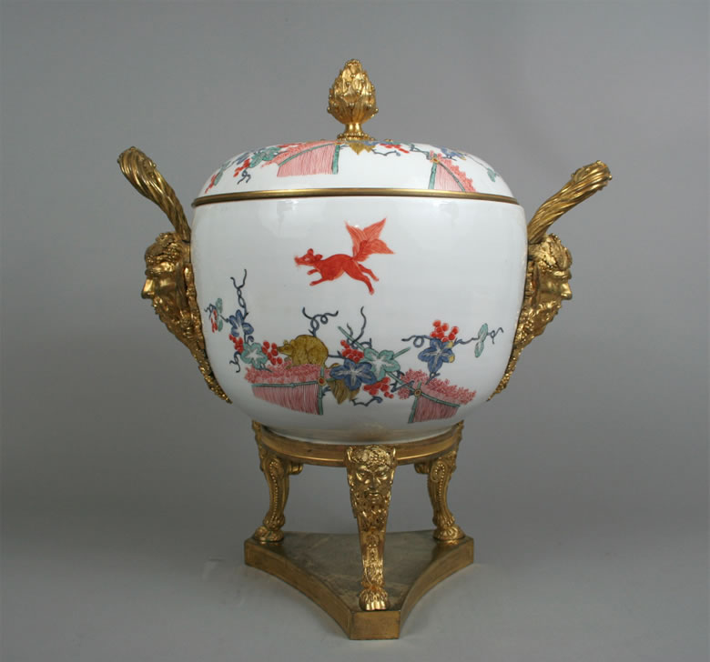 Meissen ormolu mounted tureen