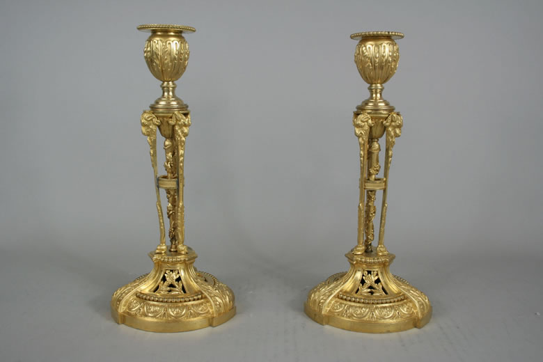 Martincourt attributed Louis XVI candlesticks