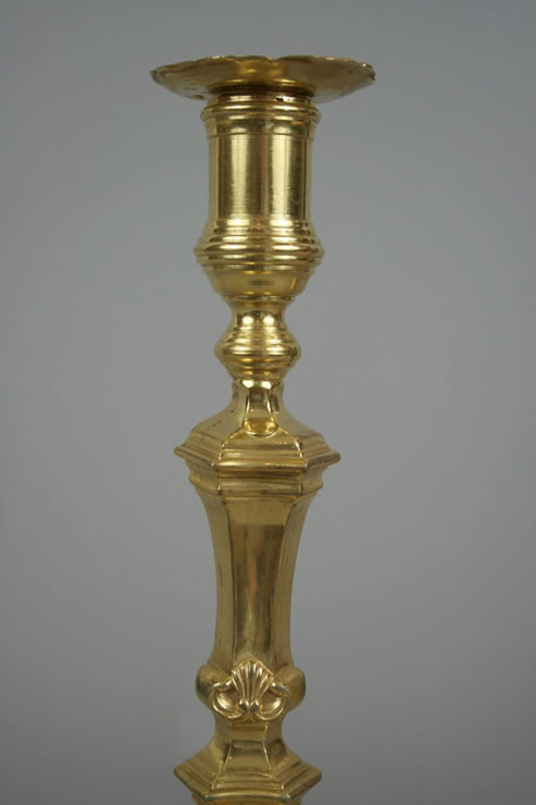 Regence ormolu pair candlesticks