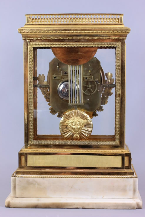 Louis XVI ormoulu pendule-cage by Sotiau