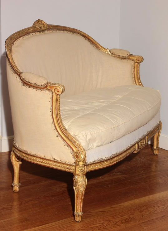 LouisXV/Louis XVI gilded suite