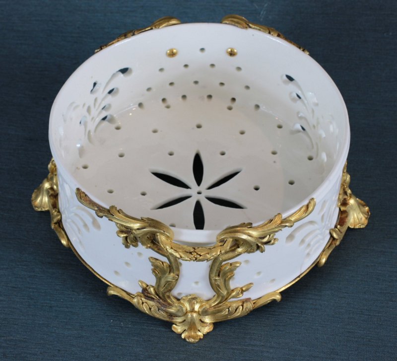 Vincennes cheese dish (fromager) in Louis XVI mounts