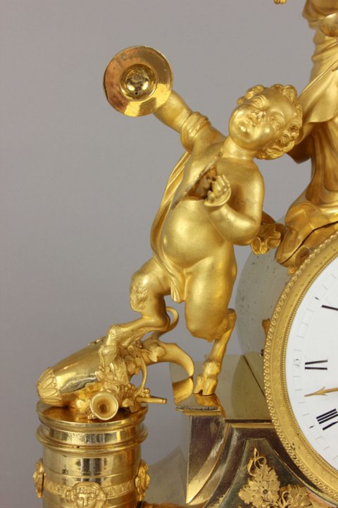 Empire Ormolu Bacchante clock