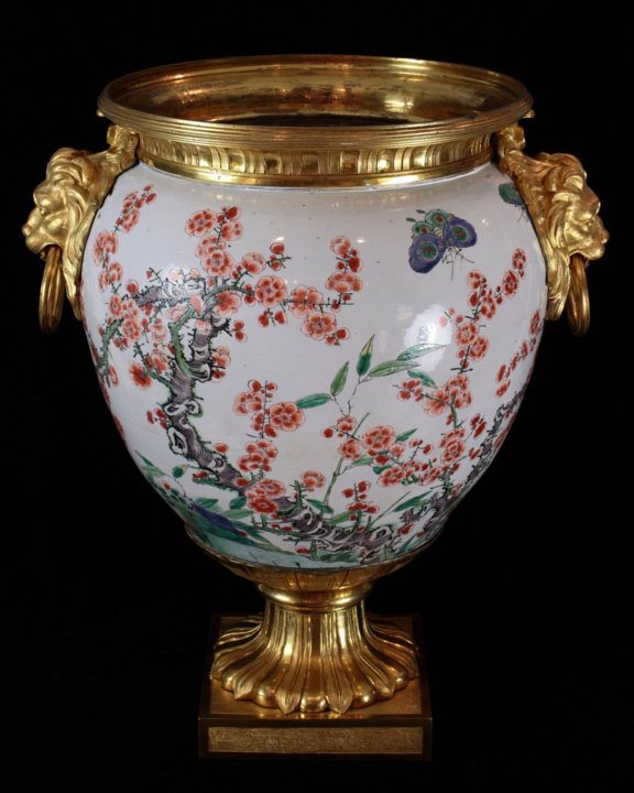 Kangxi vase in superb Louis XVI got grec ormolu mounts