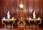 Very fine and rare pair of early Louis XV gilded consoles