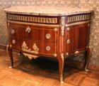 Transitional D-shaped commode attributed to Charles Topino