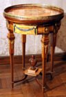 German neoclassical table with mechanically operated drawers