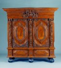 North German Baroque two-door cabinet