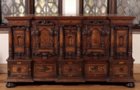 German Mannerist marquetry cabinet, fassadenschrank