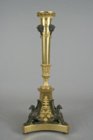 Roman neoclassical candlestick with griffins attributed to Giuseppe Valadier