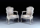 Pair Louis XV fauteuils signed Malbet