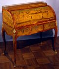 Roussel Marquetry roll-top desk