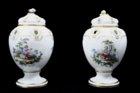 Pair of Vincennes Pots Pourri Pompadour 