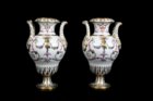  Louis XVI Paris porcelain vases from the Angoulme factory.
