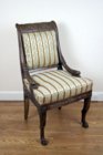 Charles X dolphin motif sidechair