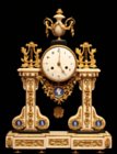 Louis XVI portico clock by Robinet from duc de Penthivre