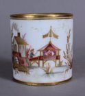 Sevres Chinoiserie cup lacking handle