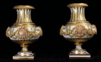 Exceptional pair Svres hard paste Vases du Roi